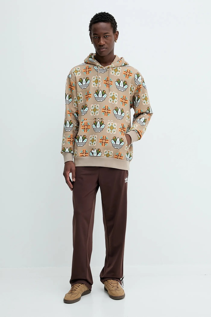 adidas Originals bluza Graphic Lo Hd JW1084 beżowy AW25