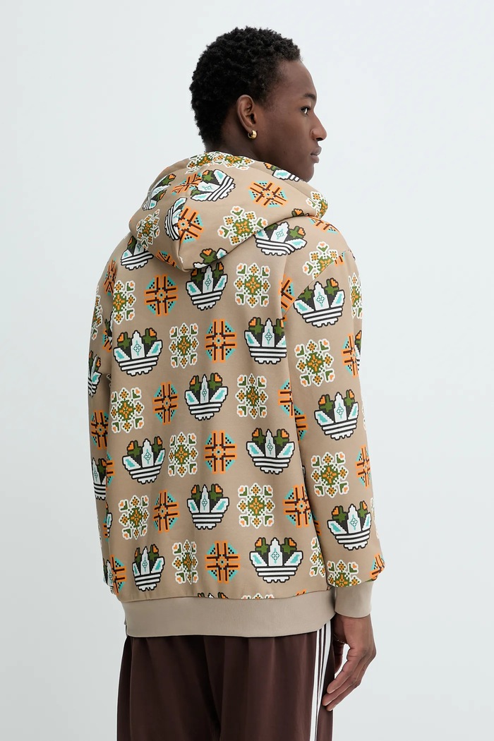 Odzież adidas Originals bluza Graphic Lo Hd JW1084 beżowy