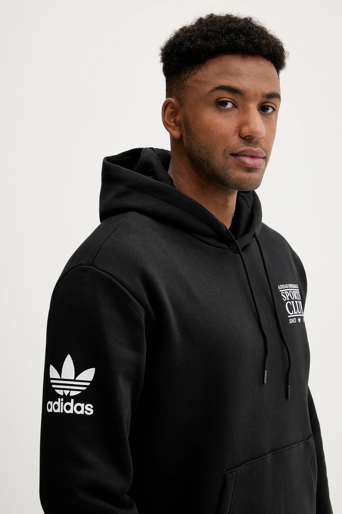 adidas Originals bluza Graphic Hoodie czarny JX3058