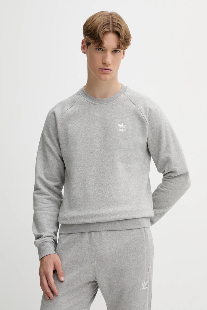 adidas Originals felpa Essentials melange grigio JY6140