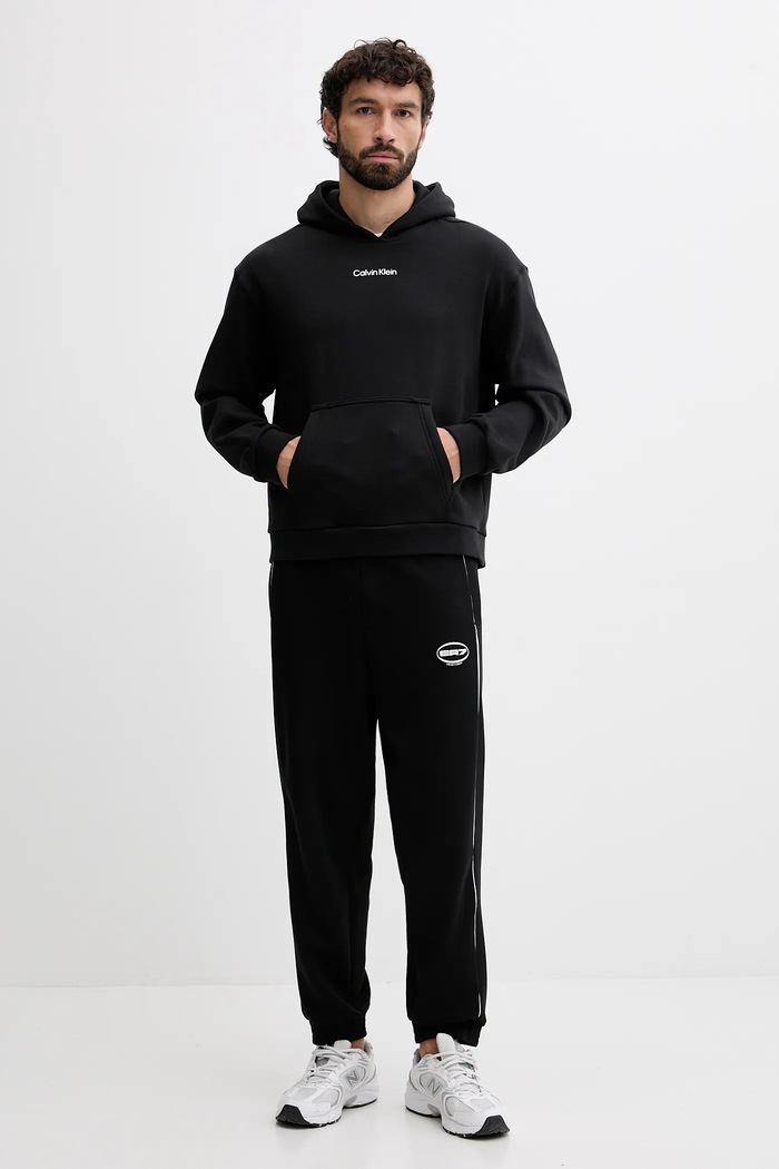 Dukserica Calvin Klein Performance LVGMF5W302 crna AW25