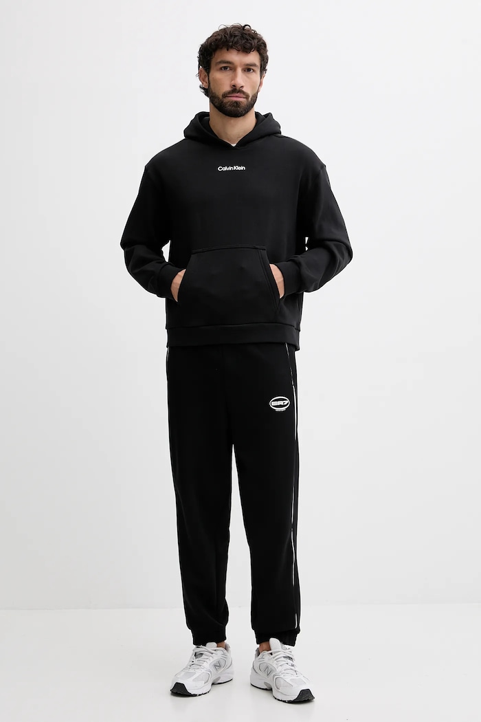 Dukserica Calvin Klein Performance LVGMF5W302 crna AW25