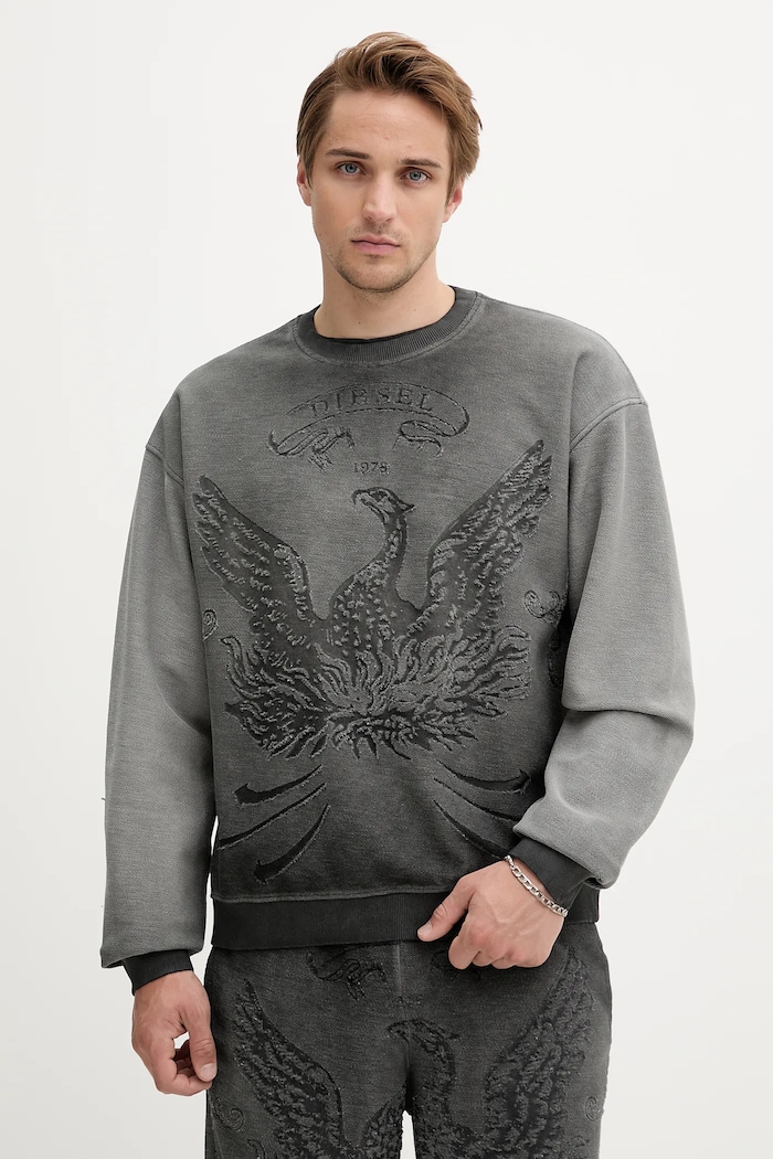Diesel bluza S-ARON pozostałe szary A19289.0IKBV