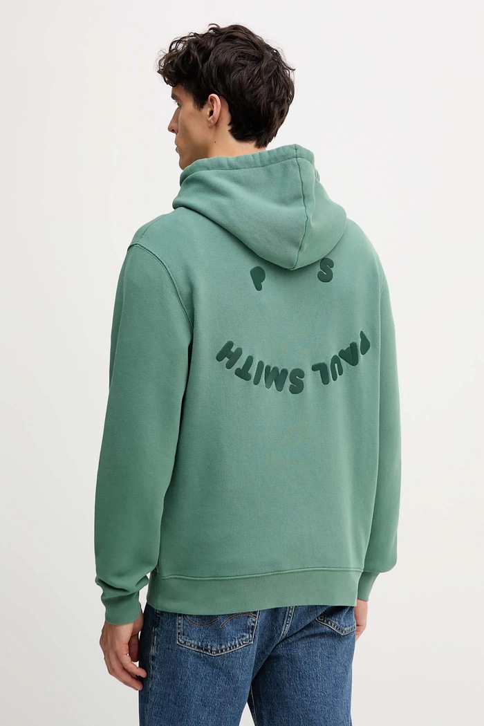 Îmbrăcăminte PS Paul Smith Hanorac de bumbac M2R.217Z.T22469 verde