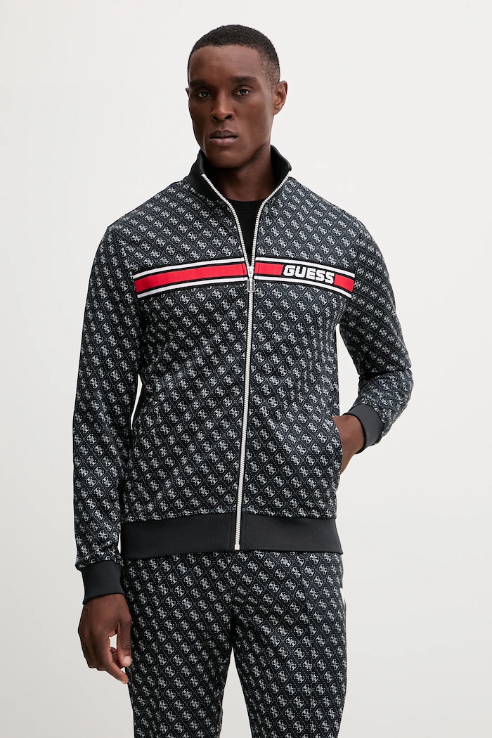 Суичър Guess KORBIN щампа черен Z2BQ06.K7122