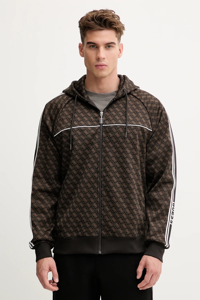 Guess felső PARIMO mintás barna Z5BQ13.K2042