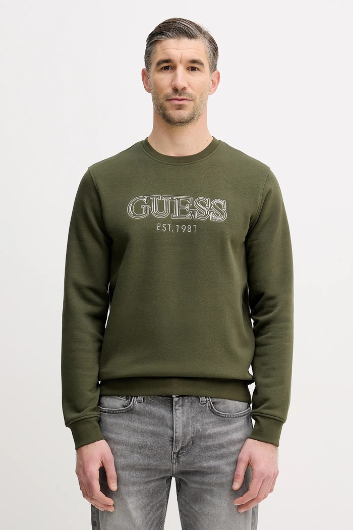 Pulover Guess Našitek zelena M5BQ08.K9Z21