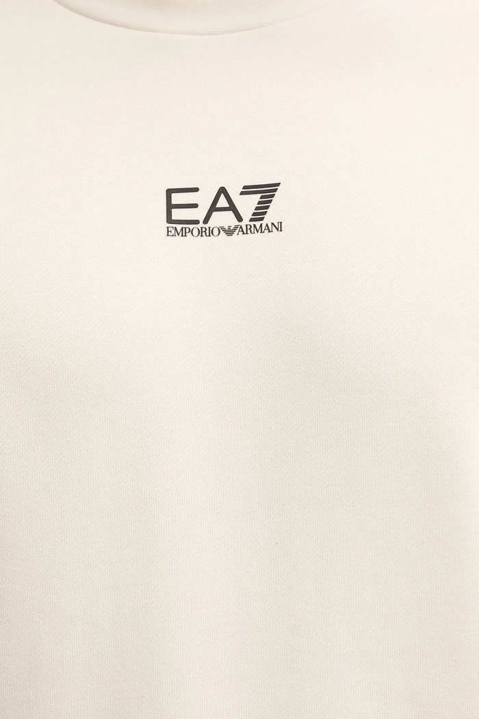 EA7 Emporio Armani hanorac pentru bărbați cu bumbac PJVTZ.8NPM34 bej