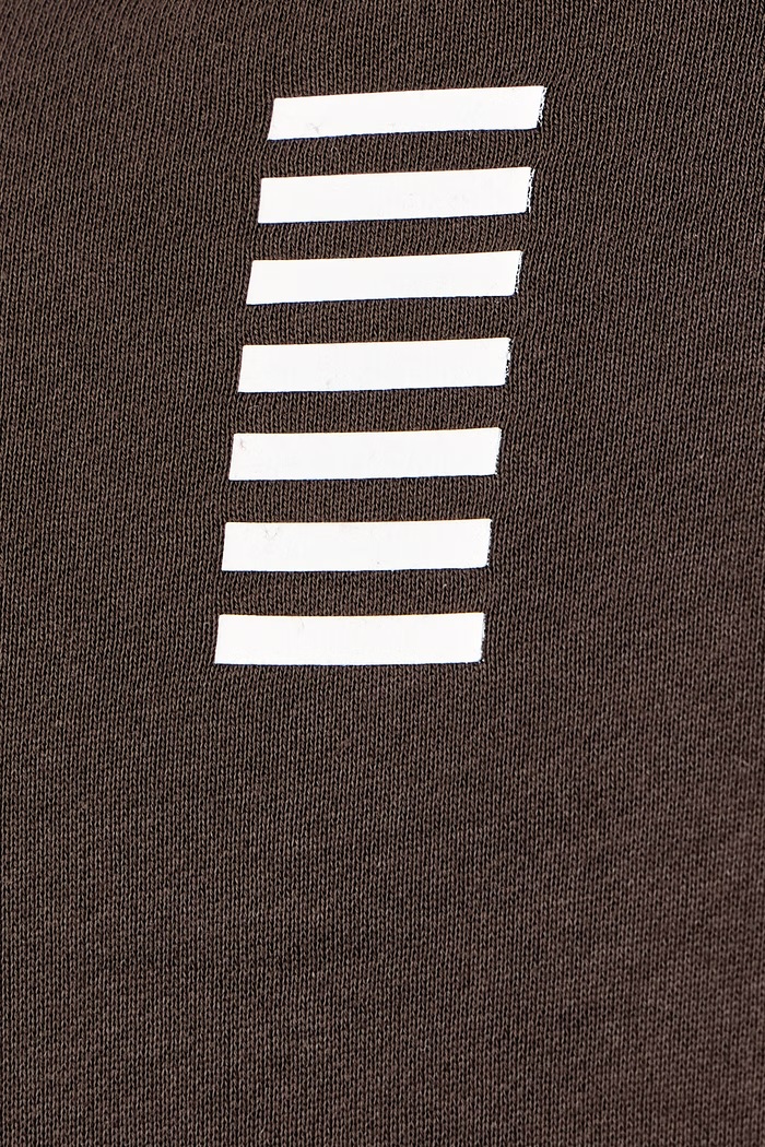 Bluza męska z bawełną EA7 Emporio Armani brązowy PJVTZ.8NPM34