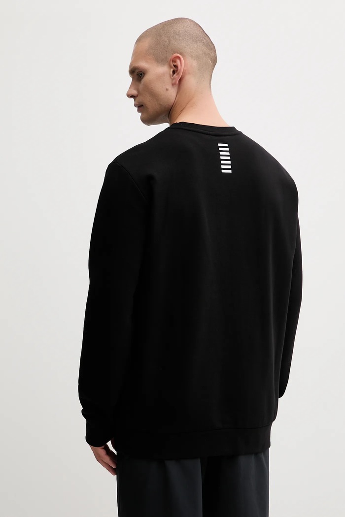 Odzież EA7 Emporio Armani bluza męska z bawełną PJVTZ.8NPM34 czarny