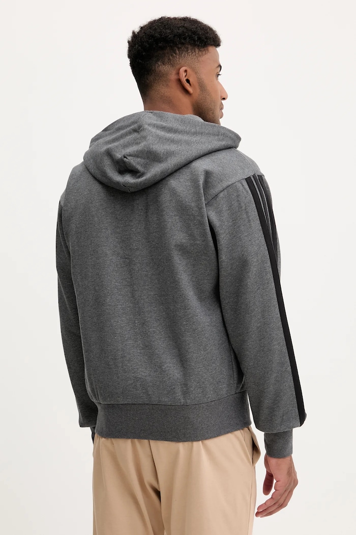 Odzież adidas bluza z kapturem męska z bawełną Essentials JL9824 szary