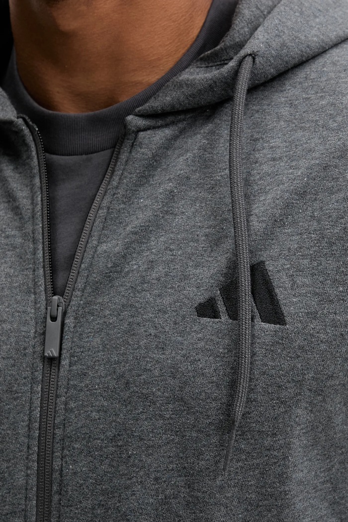adidas bluza z kapturem męska z bawełną Essentials JL9824 szary