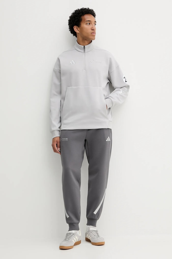 adidas Bluza x Mercedes JW3477 szary AW25