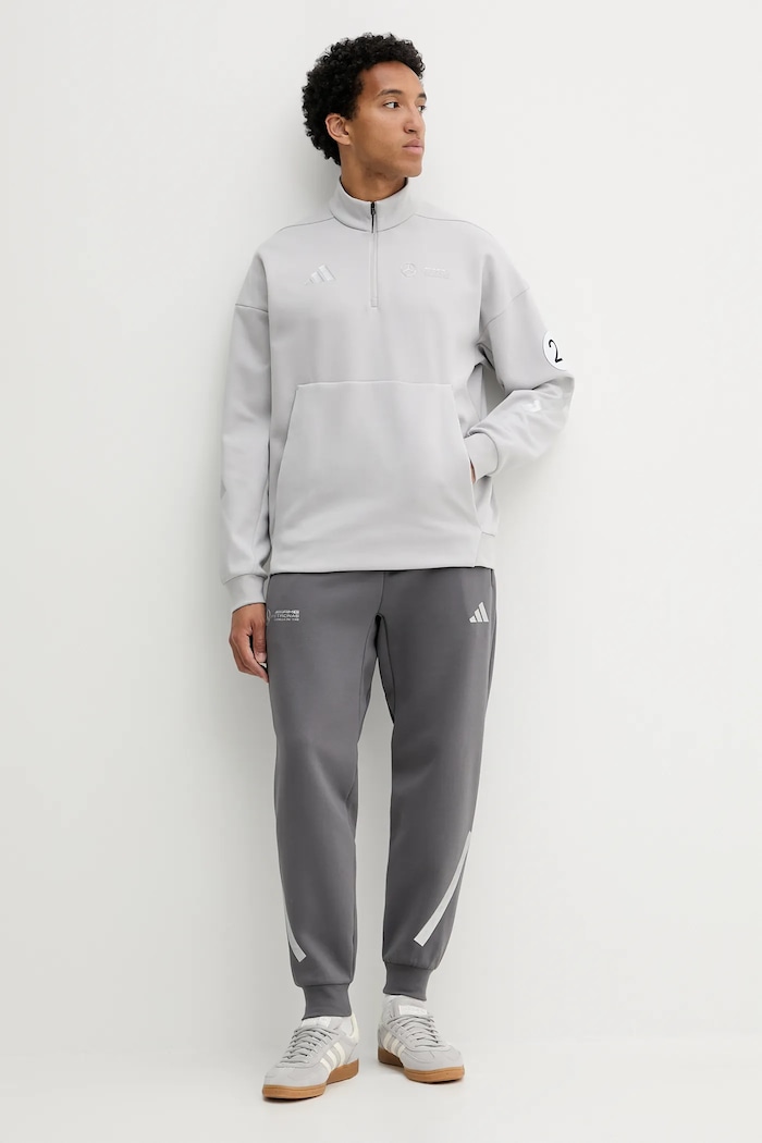 adidas Bluza x Mercedes JW3477 szary AW25