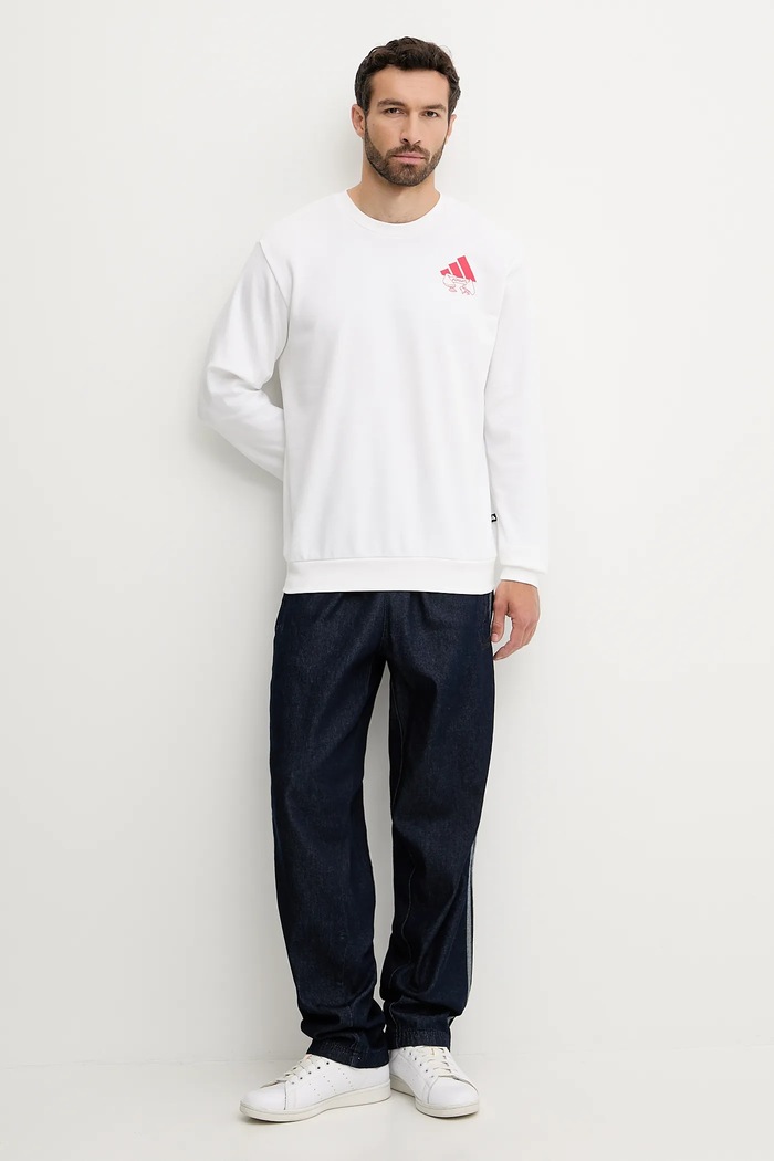 Oblečenie Mikina adidas Food Noodle Graphic Sweatshirt JW4347 biela