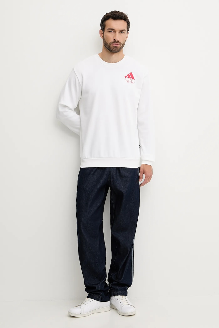 Oblečenie Mikina adidas Food Noodle Graphic Sweatshirt JW4347 biela