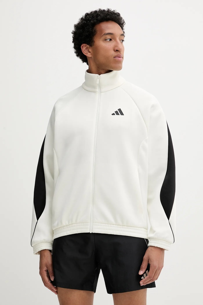 adidas bluză Stadium cu modele bej JX5618