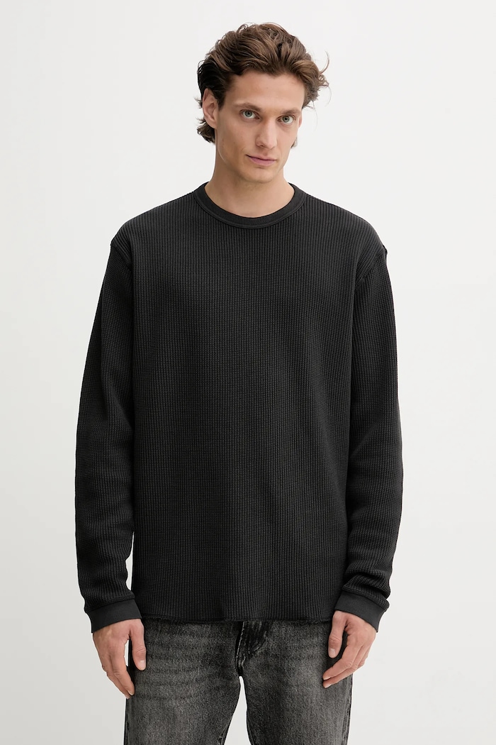 Levi's pulover pentru bărbați din bumbac subtiri negru A9249