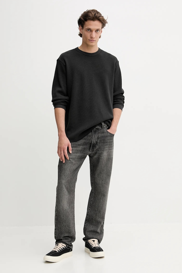 Levi's pulover pentru bărbați din bumbac A9249 negru AA00