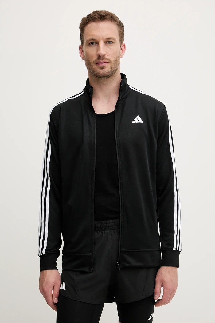 Tréningová mikina adidas Performance Train Essentials nášivka čierna JC7724