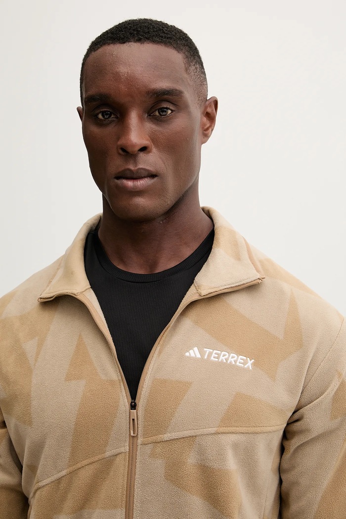 Fleecová mikina adidas TERREX Multi béžová JM0136