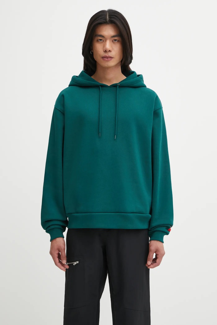 Μπλούζα The North Face Redbox απλό πράσινο NF0A8EFZ1KI1