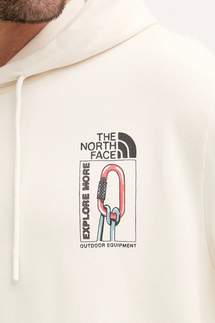 The North Face bluza bawełniana Explore Gear Relaxed NF0A8F2KQLI1 beżowy