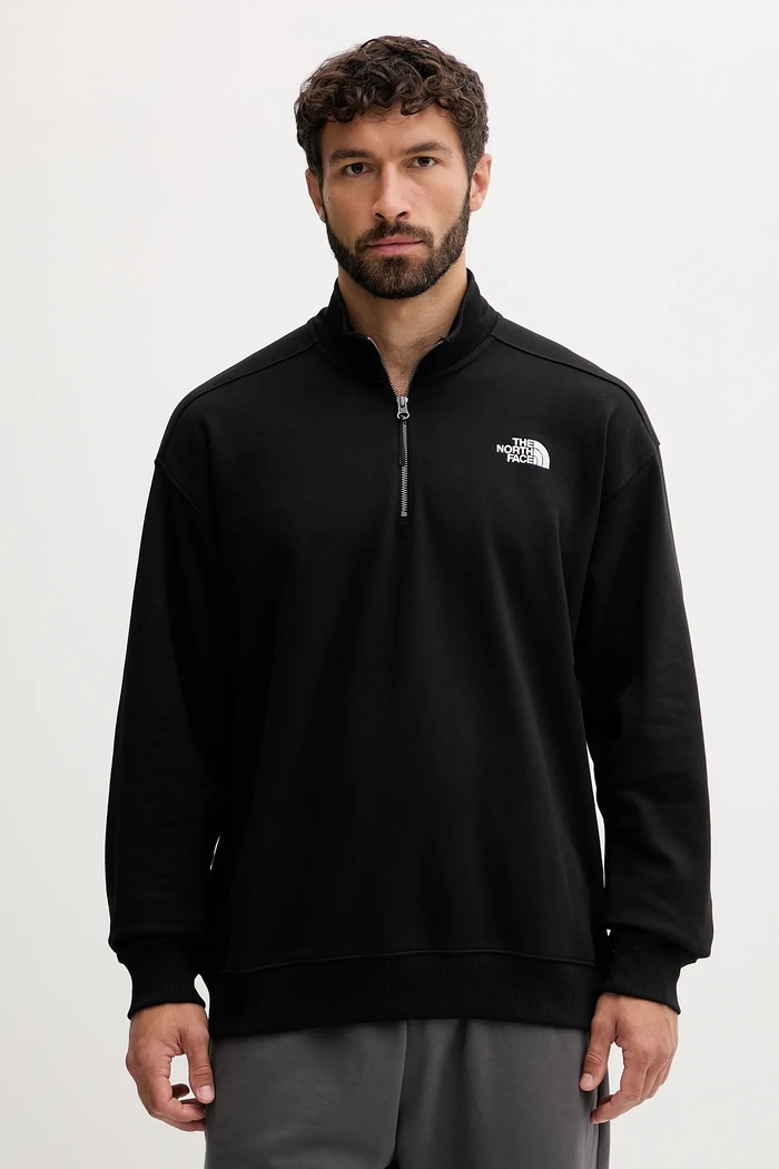 Памучен суичър The North Face памук черен NF0A8F24JK31