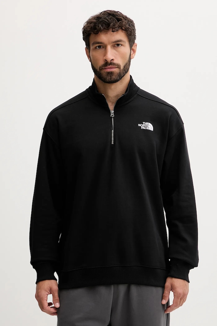Памучен суичър The North Face памук черен NF0A8F24JK31
