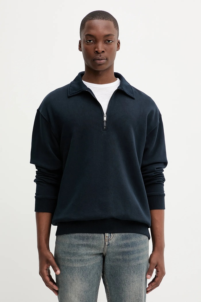 Oblečenie Bavlnená mikina ZADIG&VOLTAIRE JMSS01313 tmavomodrá