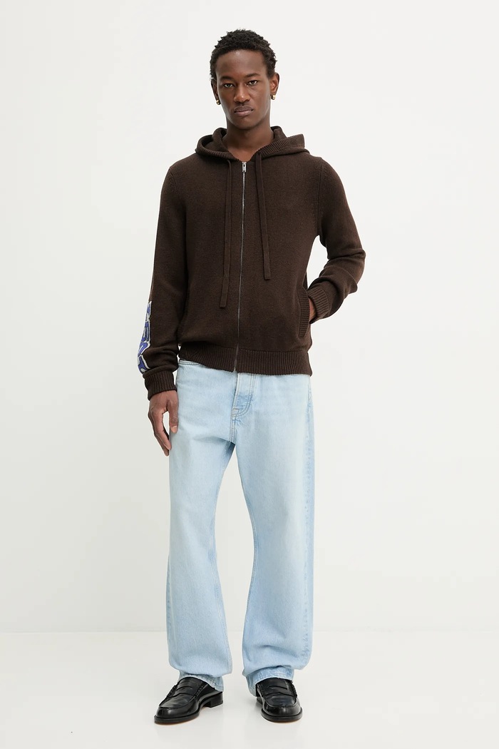 Μάλλινη ζακέτα ZADIG&VOLTAIRE KMCA01266 καφέ AW25