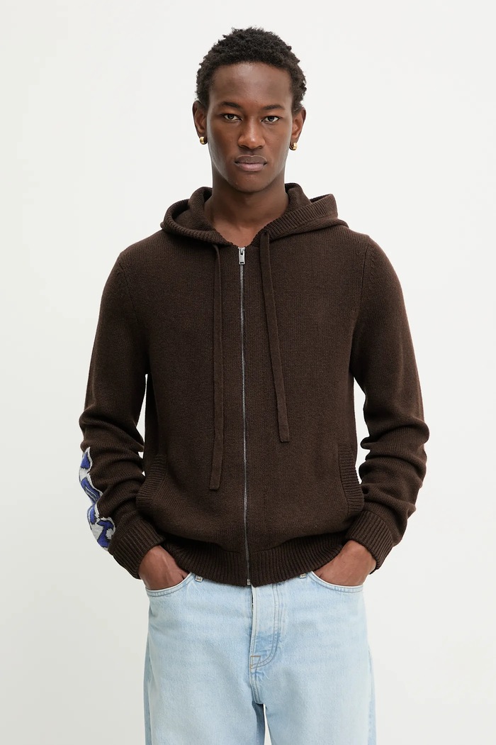 Ρούχα Μάλλινη ζακέτα ZADIG&VOLTAIRE KMCA01266 καφέ