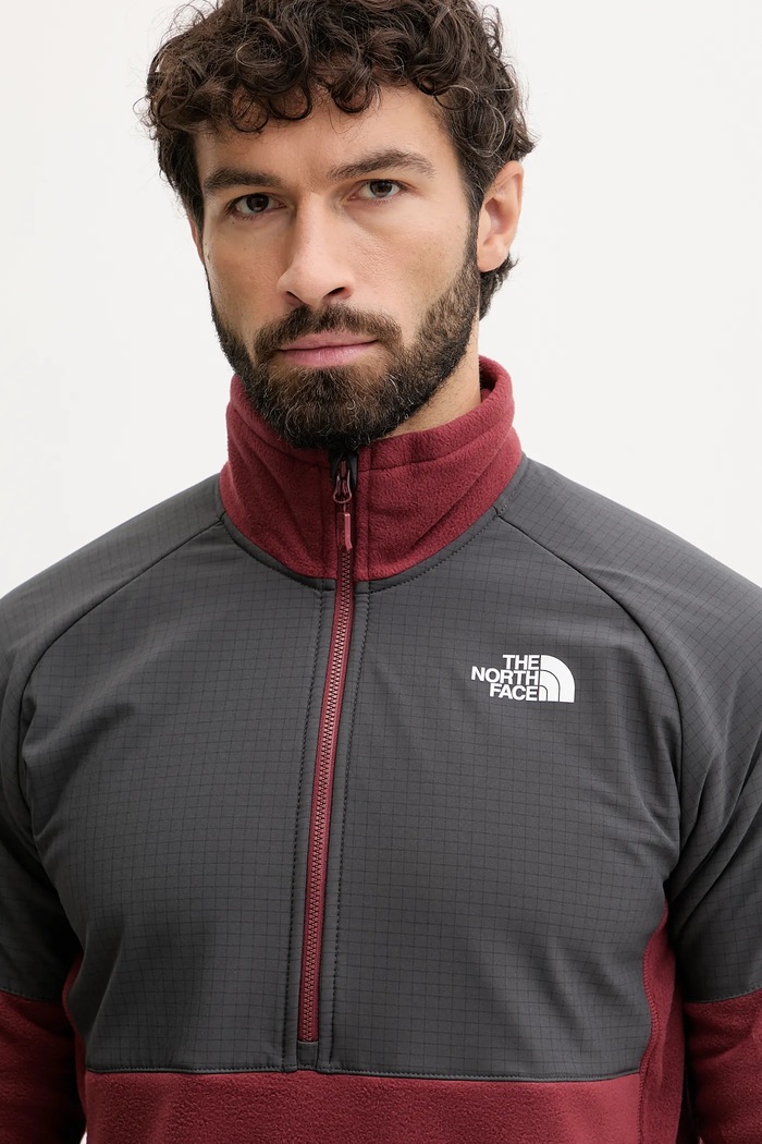 Športová mikina The North Face Glacier Heavyweight červená NF0A89JHDO31