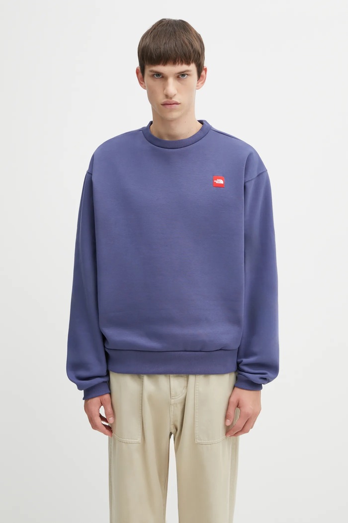Dukserica The North Face Redbox bez uzorka plava NF0A8EG1BOT1