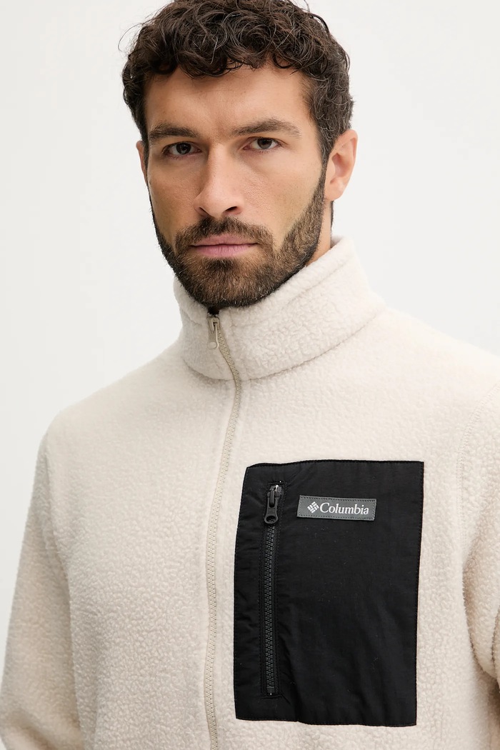 Bluză sport pentru bărbați din polar Jasper Columbia 2142421 bej