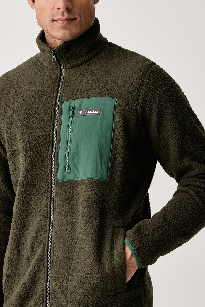 Bluza sportowa męska polarowa Jasper Columbia 2142421 zielony