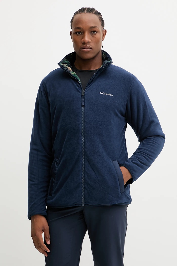 Μπλούζα εξωτερικής χρήσης διπλής όψης Columbia Winter Pass 2135651 σκούρο μπλε AW25