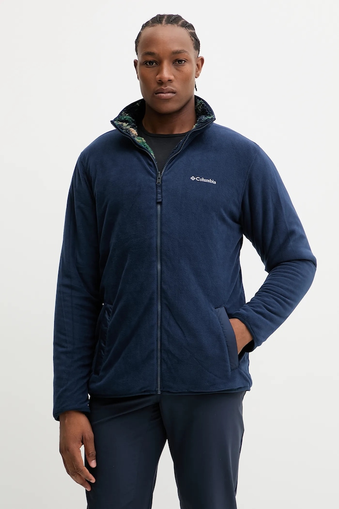 Μπλούζα εξωτερικής χρήσης διπλής όψης Columbia Winter Pass 2135651 σκούρο μπλε AW25