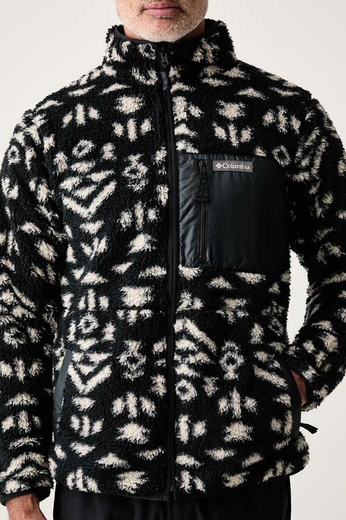Bluza dwustronna męska polarowa Winter Pass Columbia 2135651 czarny
