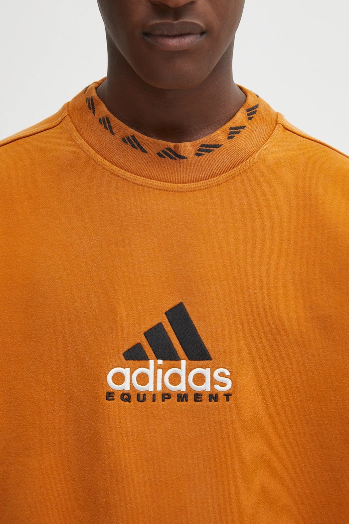 adidas Originals sweatshirt EQT Washed Crew orange JX1569