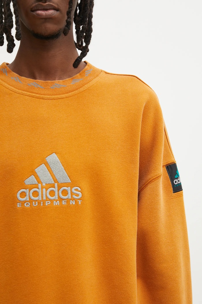 adidas Originals sweatshirt EQT Sweatshirt JX1457 yellow