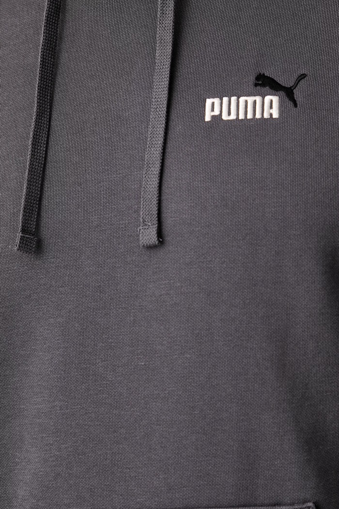 Puma bluza z kapturem męska z bawełną Essential Color 684718 szary