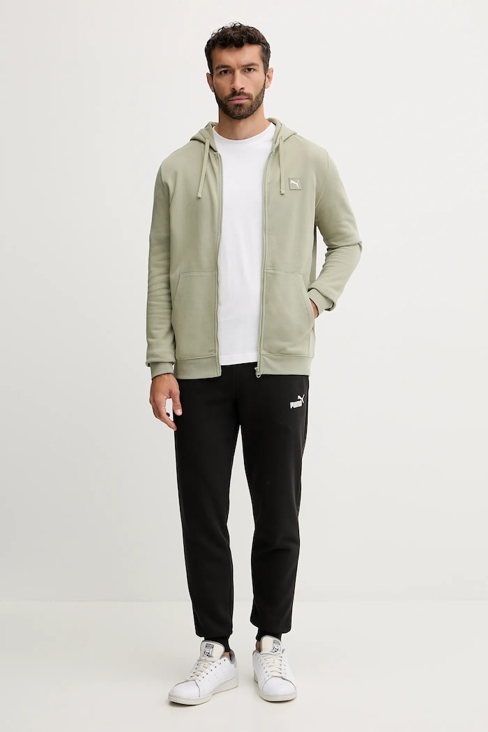 Puma bluza bawełniana 688255 zielony AW25