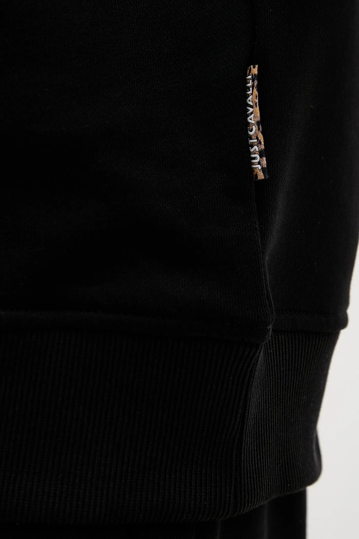 Just Cavalli hanorac de bumbac 79OAIT06.CF500 negru