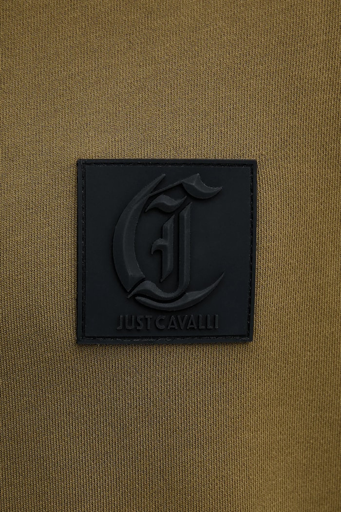 Bavlnená mikina Just Cavalli 79OAIT05.CF500 zelená