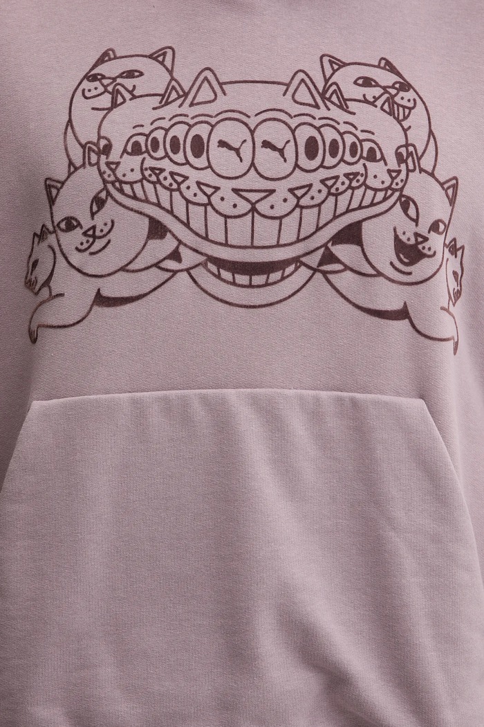 Βαμβακερή μπλούζα Puma PUMA x RIPNDIP 632414 μωβ