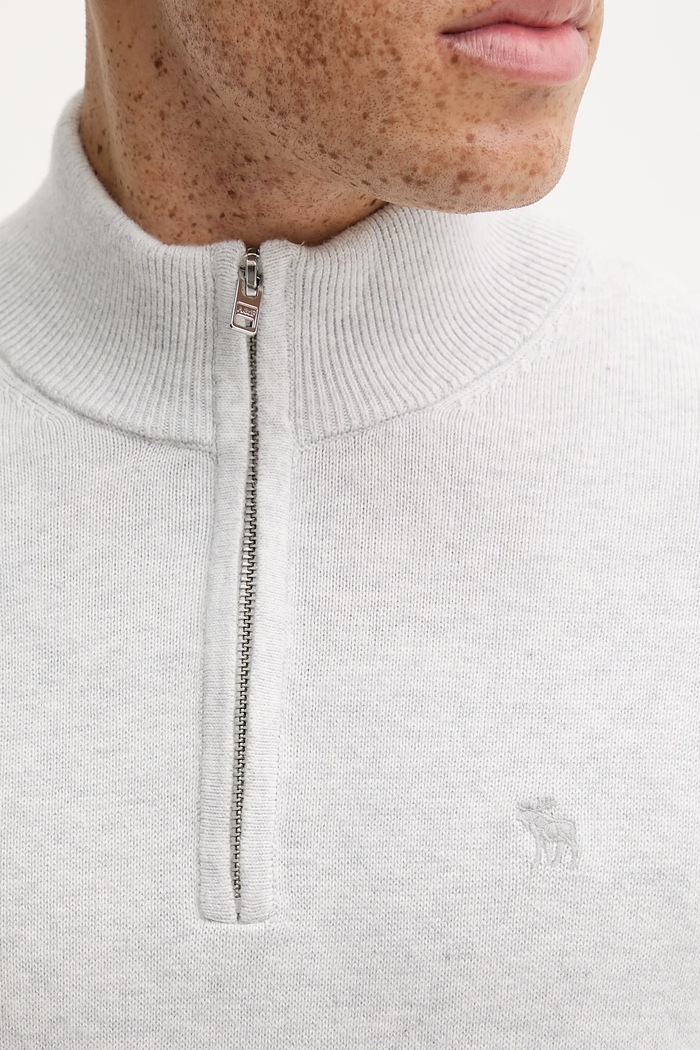 Abercrombie & Fitch sweter z dodatkiem wełny KI120.5139.110 szary