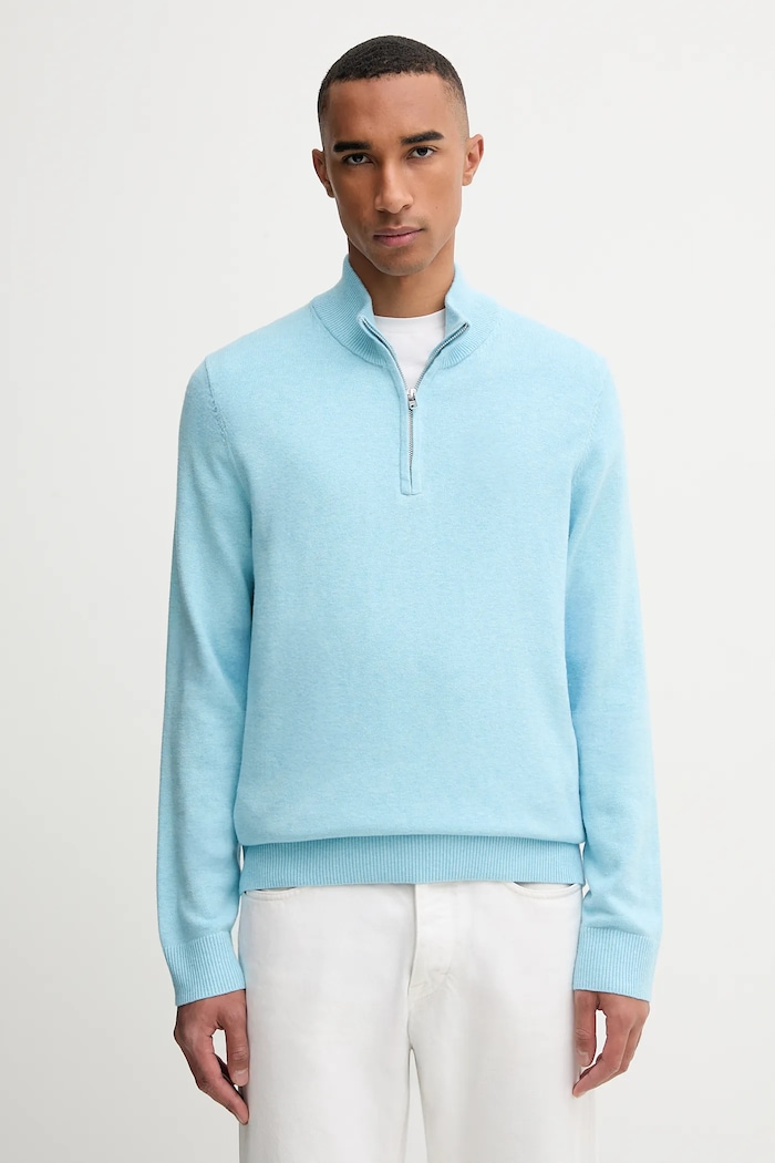 Abercrombie & Fitch Pulover s dodatkom vune Abercrombie & Fitch plava KI120.5139.210