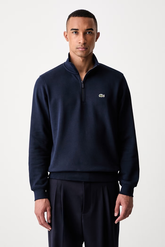 Lacoste bluza bawełniana męska granatowy SH9774