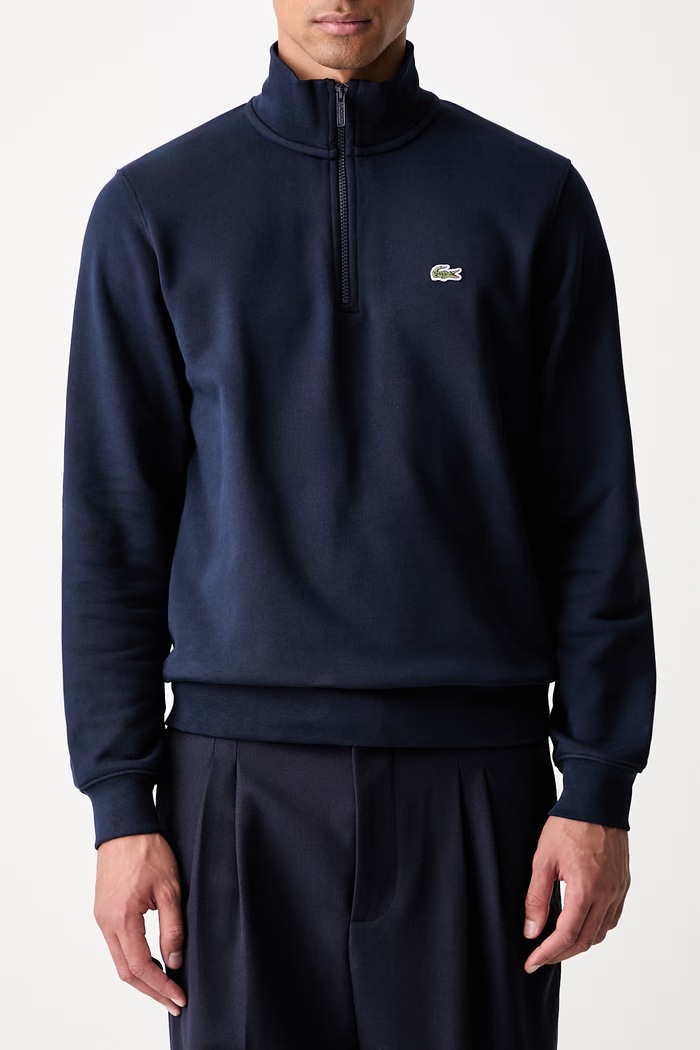 Lacoste bluza bawełniana męska SH9774 granatowy